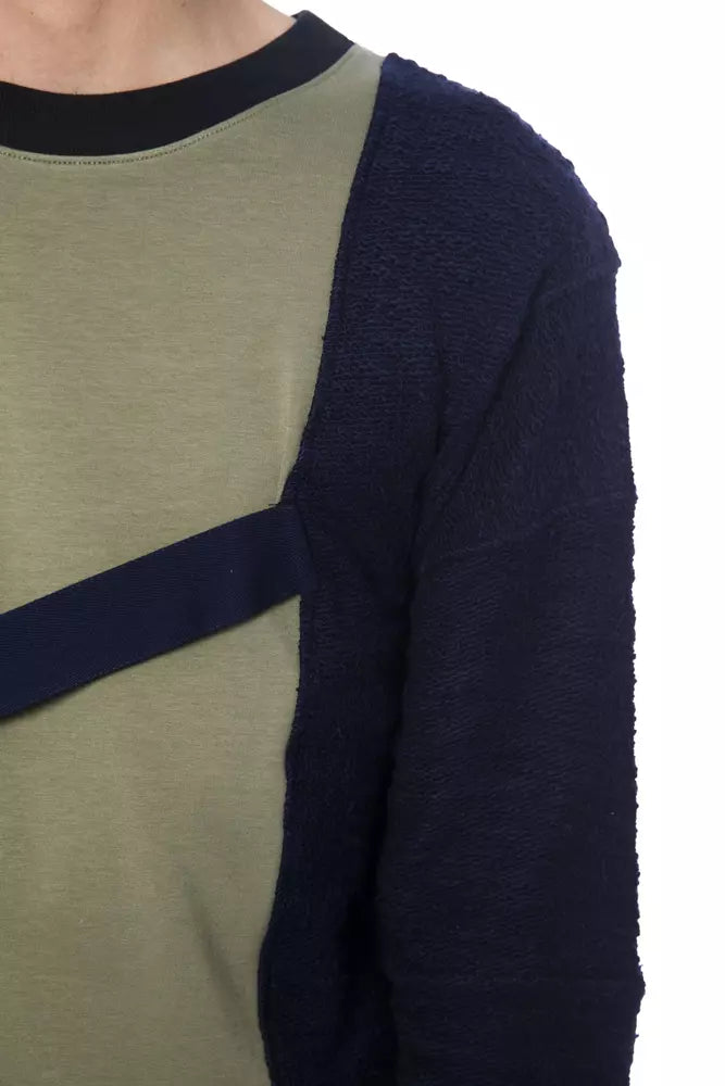 Nicolo Tonetto Army Cotton Men Sweater $648.00 Nicolo Tonetto Luzworld