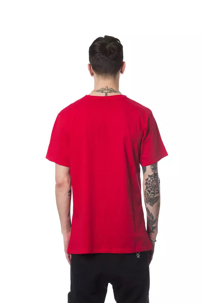 Nicolo Tonetto Red Cotton Men T-Shirt $225.00 Nicolo Tonetto Luzworld