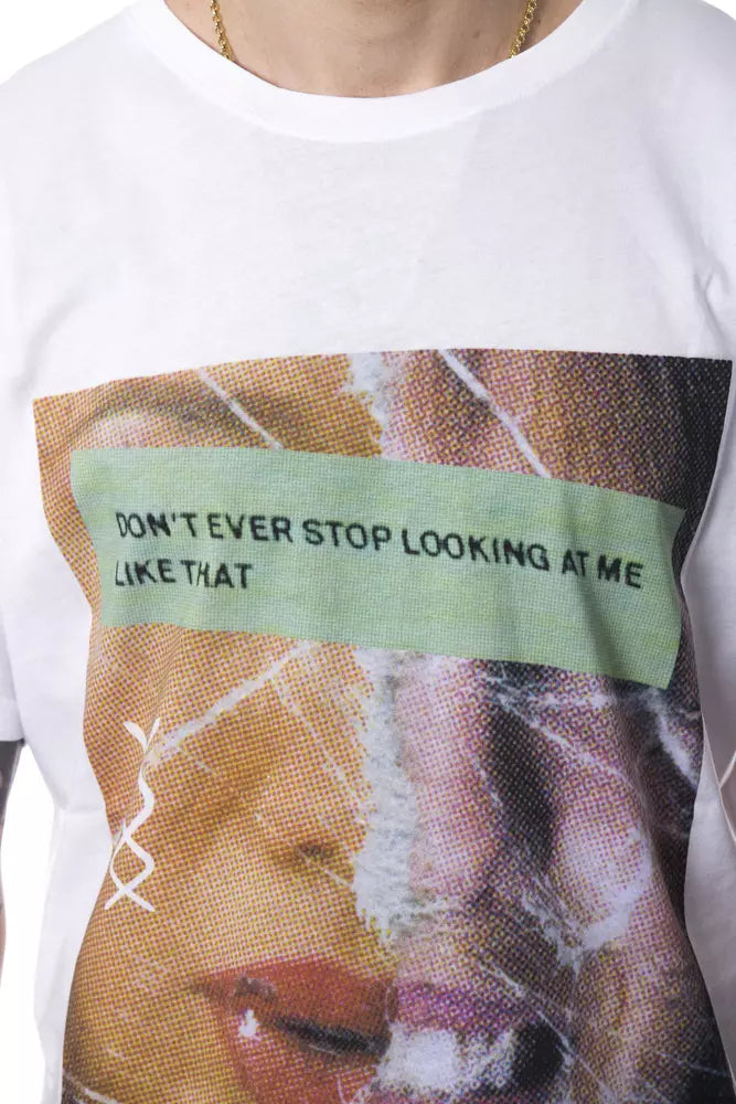 Nicolo Tonetto White Cotton Men T-Shirt $225.00 Nicolo Tonetto Luzworld