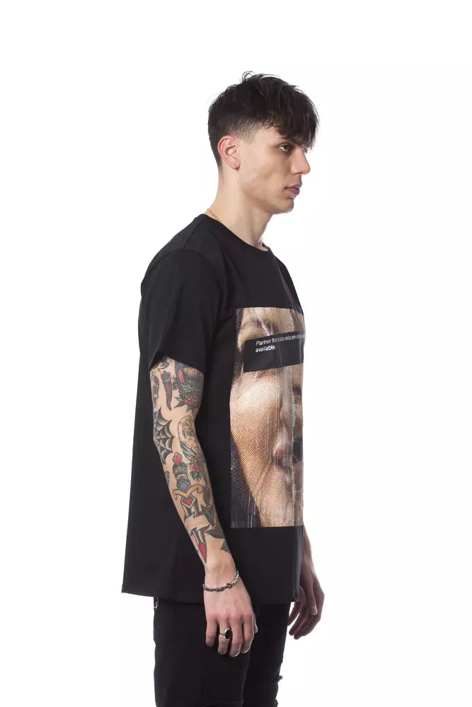 Nicolo Tonetto Black Cotton Men T-Shirt $225.00 Nicolo Tonetto Luzworld