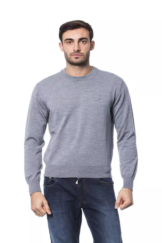 Billionaire Italian Couture Gray Merino Wool Men Sweater $883.00 Billionaire Italian Couture Luzworld