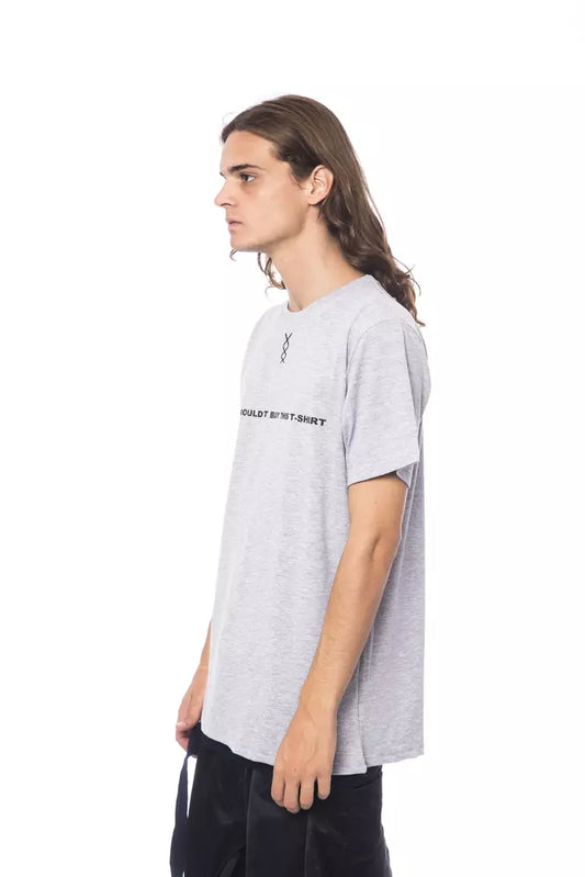 Nicolo Tonetto Gray Cotton Men T-Shirt $225.00 Nicolo Tonetto Luzworld