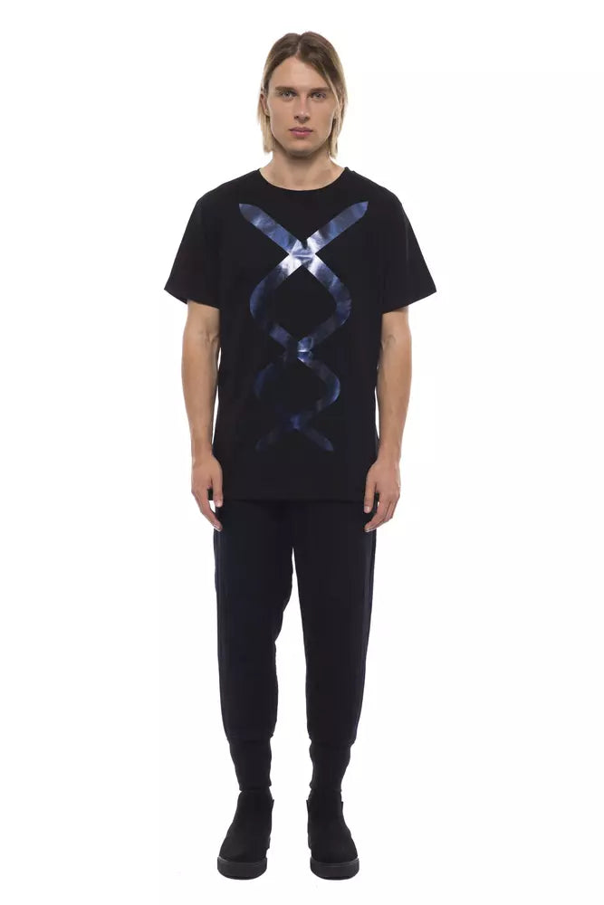 Nicolo Tonetto Black Cotton Men T-Shirt $211.00 Nicolo Tonetto Luzworld