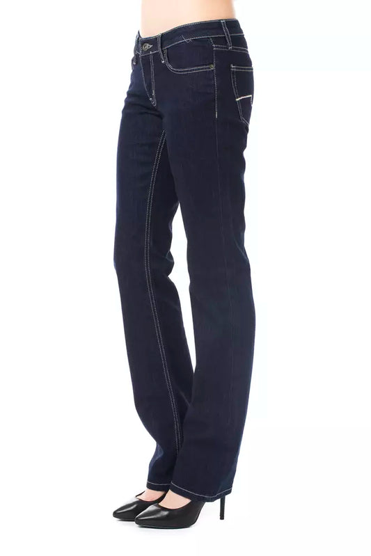 Ungaro Fever Blue Cotton Women's Jeans $153.00 Ungaro Fever Luzworld