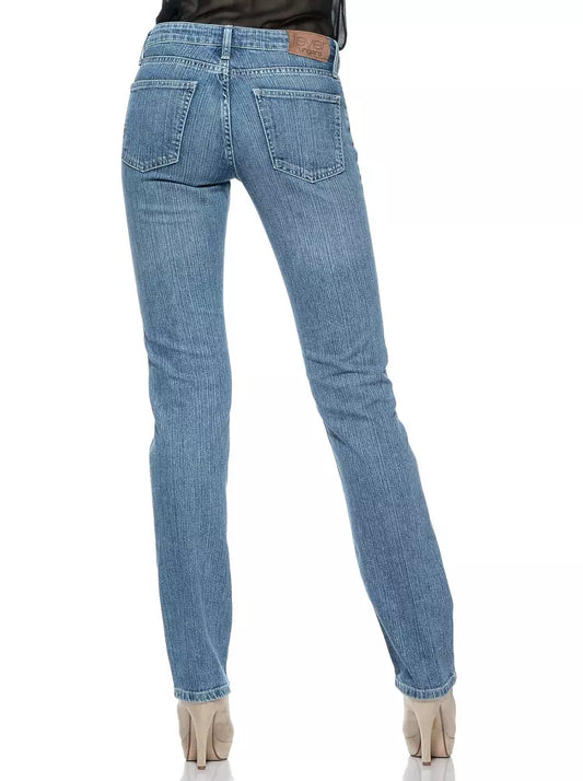 Ungaro Fever Light Blue Cotton Women Jeans $151.00 Ungaro Fever Luzworld
