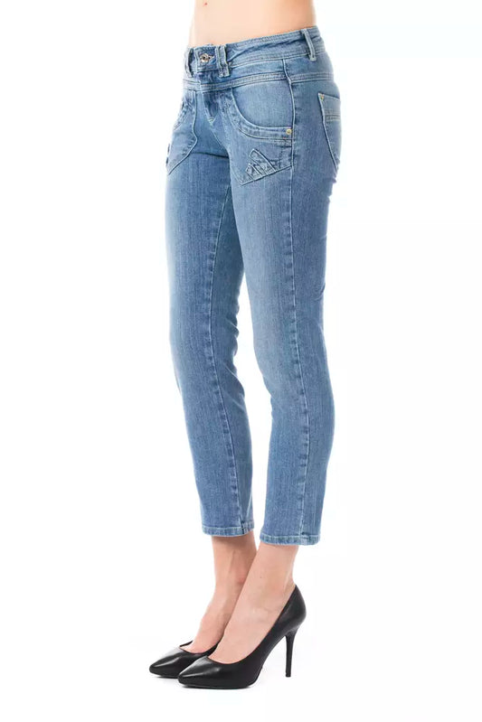 Ungaro Fever Light Blue Cotton Women Jeans $163.00 Ungaro Fever Luzworld