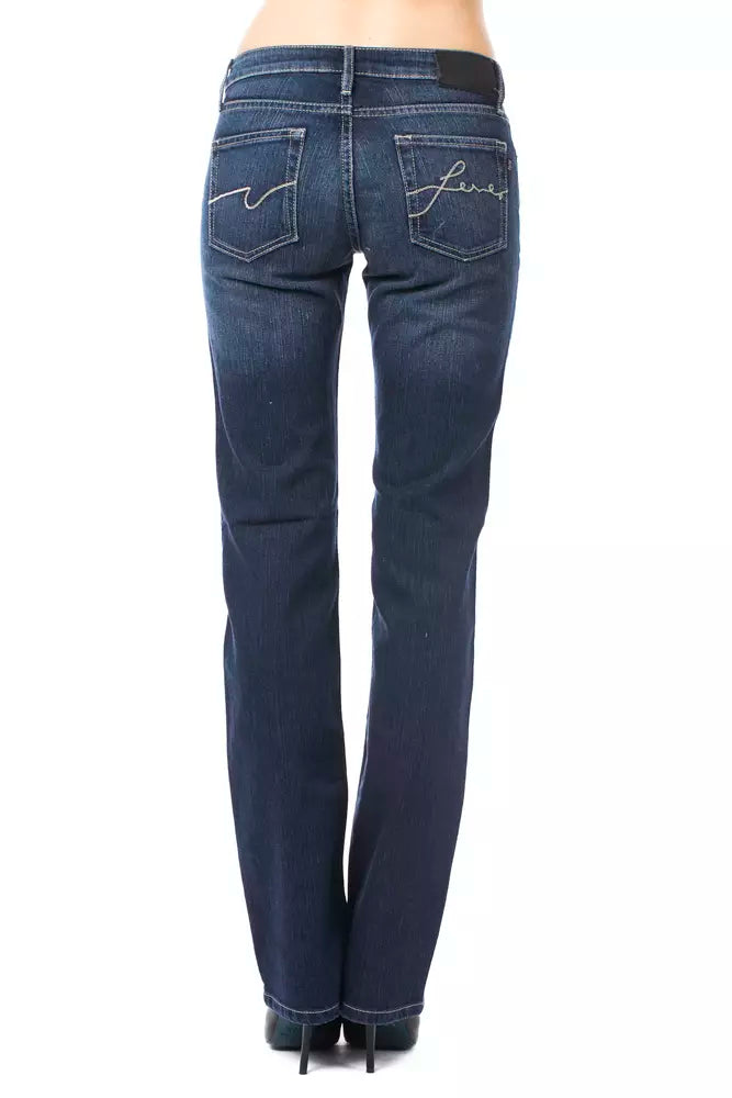 Ungaro Fever Blue Cotton Women Jeans $153.00 Ungaro Fever Luzworld