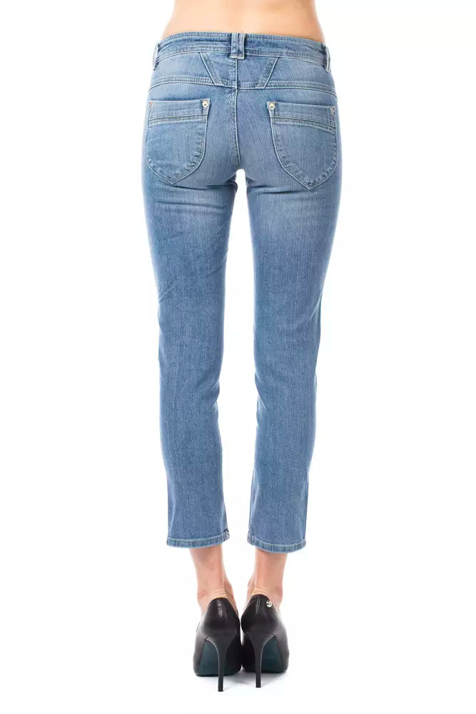 Ungaro Fever Light Blue Cotton Women Jeans $163.00 Ungaro Fever Luzworld