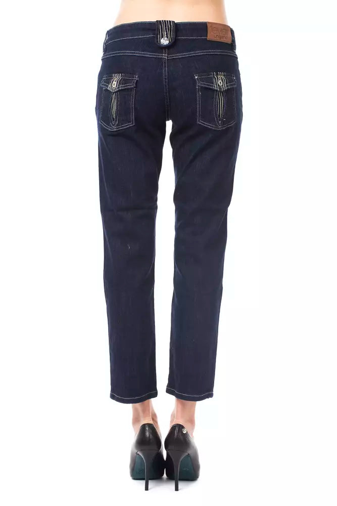 Ungaro Fever Blue Cotton Women Jeans $149.00 Ungaro Fever Luzworld