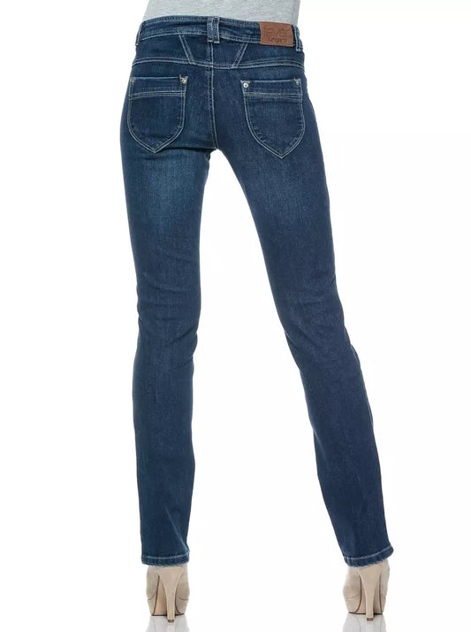 Ungaro Fever Blue Cotton Women's Jeans $171.00 Ungaro Fever Luzworld
