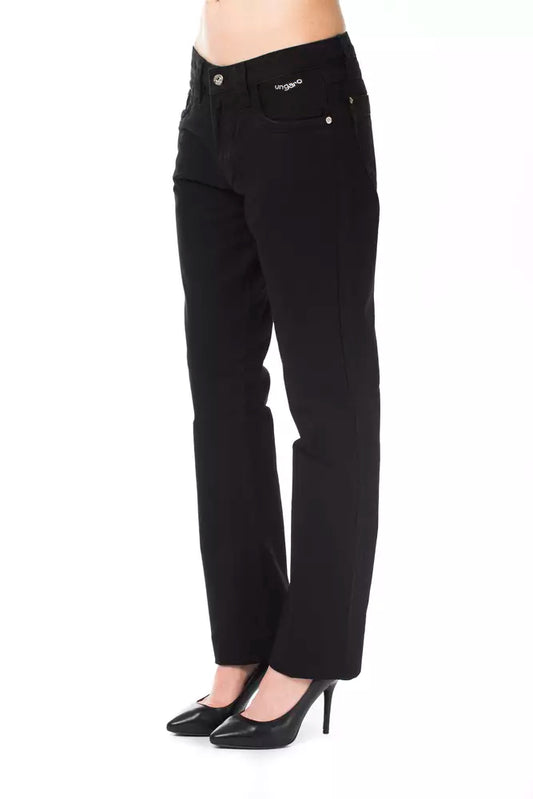 Ungaro Fever Black Cotton Women's Pant $152.00 Ungaro Fever Luzworld