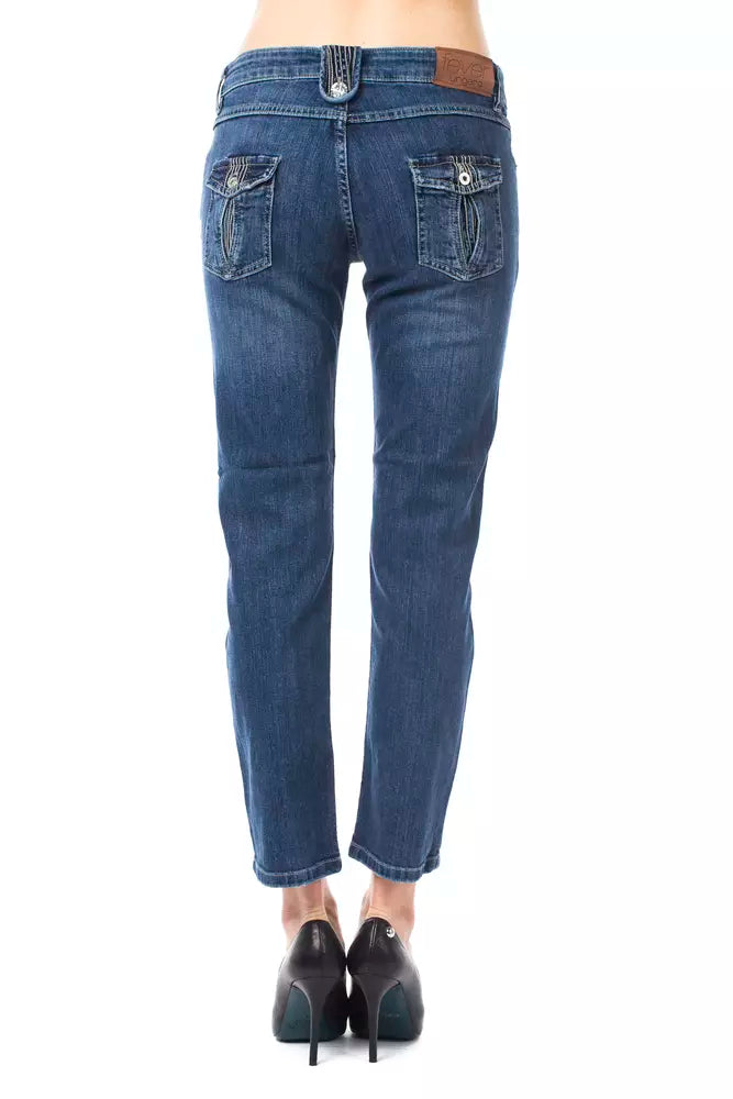 Ungaro Fever Light Blue Cotton Women Jeans $149.00 Ungaro Fever Luzworld