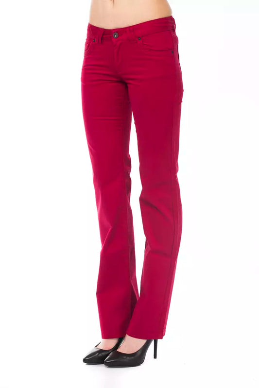 Ungaro Fever Red Cotton Women Pants $170.00 Ungaro Fever Luzworld