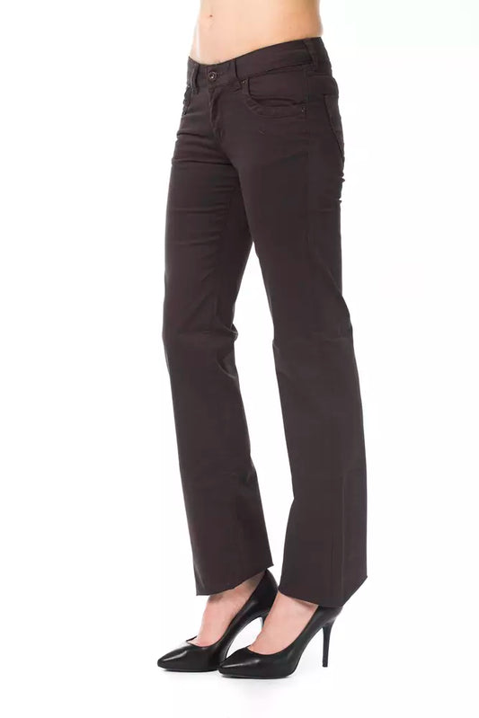 Ungaro Fever Brown Cotton Women Pants $170.00 Ungaro Fever Luzworld