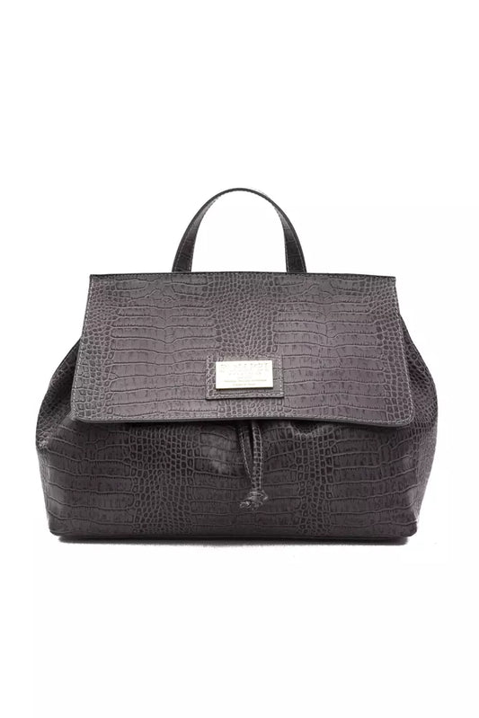 Pompei Donatella Gray Leather Women Shoulder Bag $646.00 Pompei Donatella Luzworld
