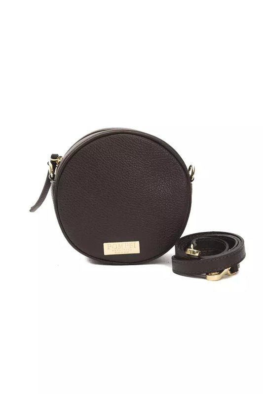Pompei Donatella Brown Leather Women Crossbody Bag $513.00 Pompei Donatella Luzworld