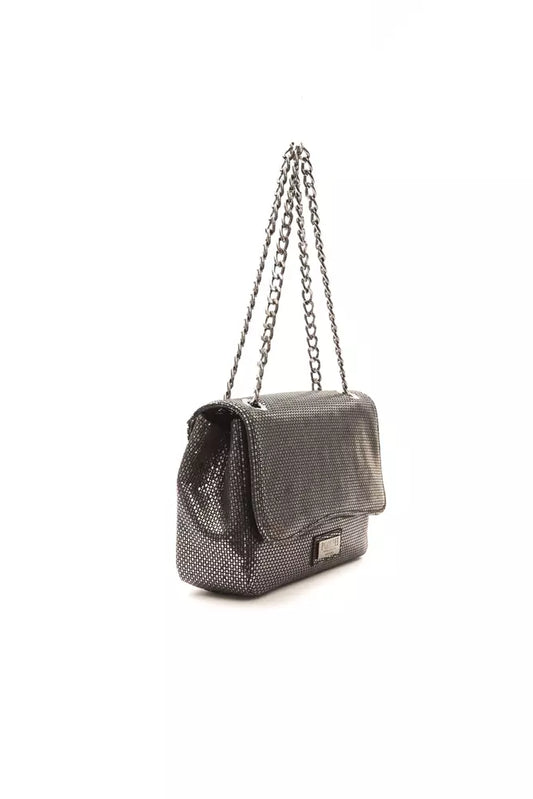 Pompei Donatella Gray Leather Women Crossbody Bag $734.00 Pompei Donatella Luzworld
