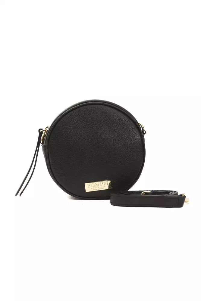Pompei Donatella Black Leather Women Crossbody Bag $513.00 Pompei Donatella Luzworld