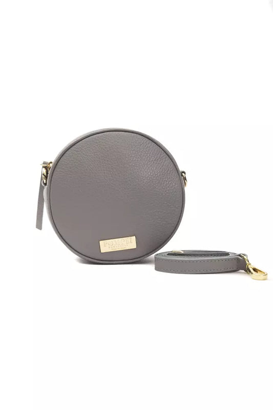 Pompei Donatella Gray Leather Women Crossbody Bag $513.00 Pompei Donatella Luzworld