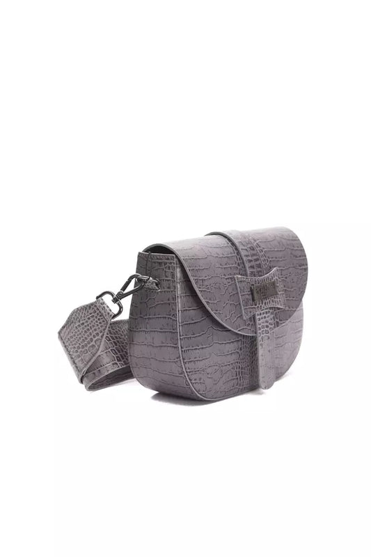 Pompei Donatella Gray Leather Women Crossbody Bag $734.00 Pompei Donatella Luzworld