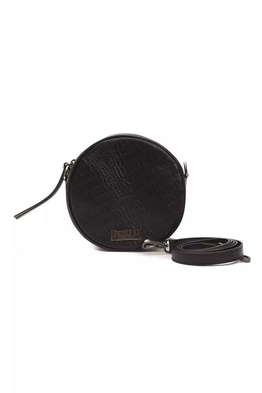 Pompei Donatella Black Leather Women Crossbody Bag $545.00 Pompei Donatella Luzworld