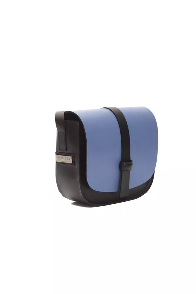Pompei Donatella Blue Leather Women Crossbody Bag $705.00 Pompei Donatella Luzworld
