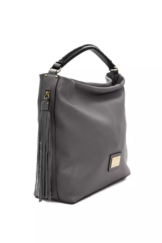 Pompei Donatella Gray Leather Women Shoulder Bag $794.00 Pompei Donatella Luzworld