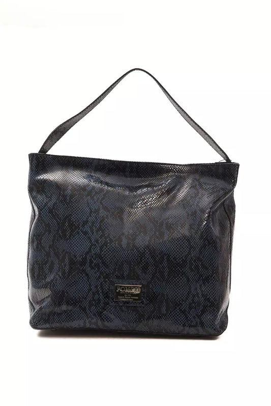 Pompei Donatella Blue Leather Women Shoulder Bag $1102.00 Pompei Donatella Luzworld