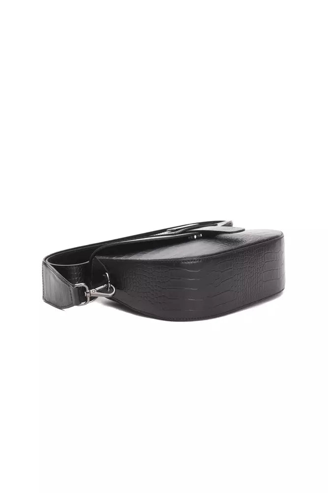 Pompei Donatella Black Leather Women Crossbody Bag $734.00 Pompei Donatella Luzworld