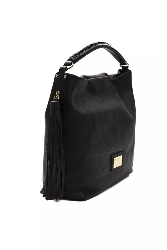 Pompei Donatella Black Leather Women Shoulder Bag $794.00 Pompei Donatella Luzworld