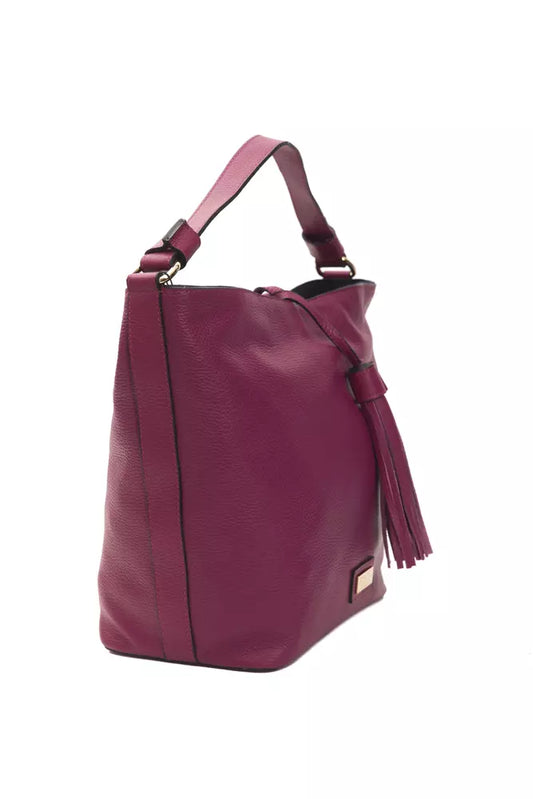 Pompei Donatella "Burgundy Leather Women Shoulder Bag" $734.00 Pompei Donatella Luzworld