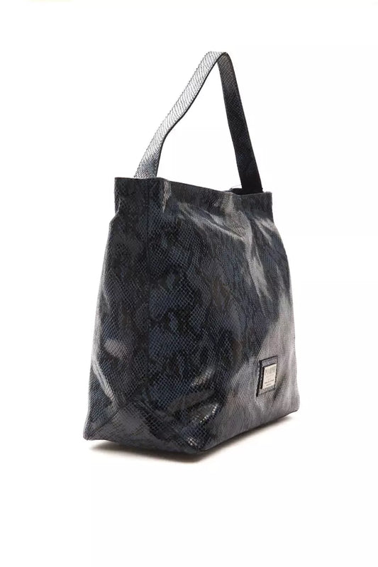 Pompei Donatella Blue Leather Women Shoulder Bag $1102.00 Pompei Donatella Luzworld