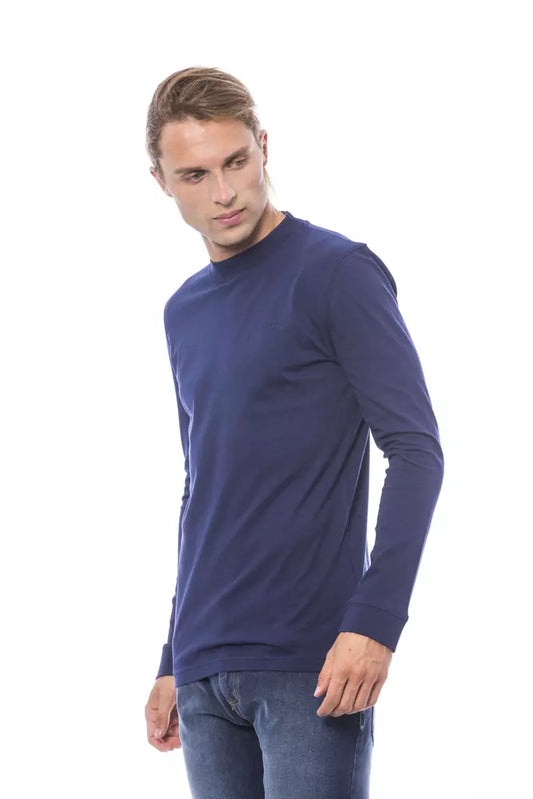 Verri Blue Cotton Men Sweater $185.00 Verri Luzworld