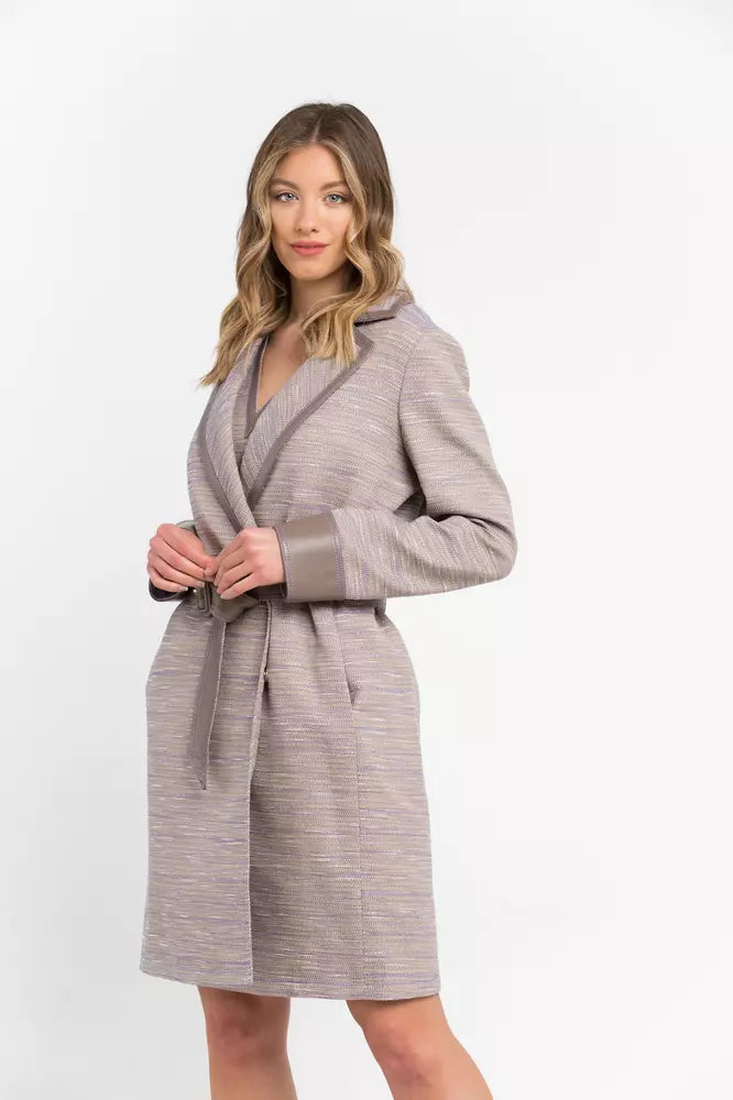 Trussardi Beige Cotton Women Coat $2877.00 Trussardi Luzworld
