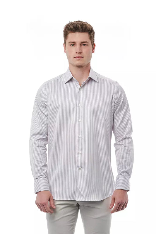 Bagutta White Cotton Men's Shirt $243.00 Bagutta Luzworld