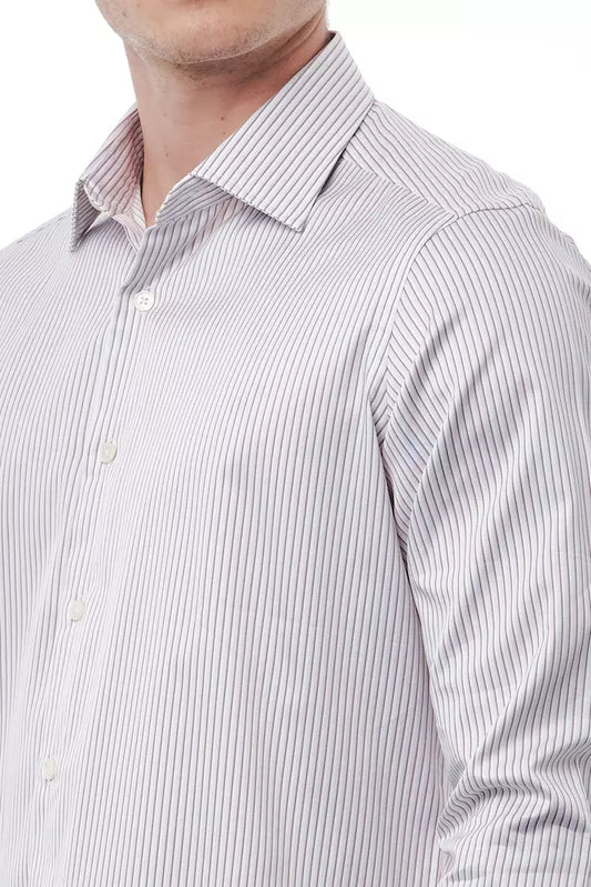 Bagutta White Cotton Men's Shirt $243.00 Bagutta Luzworld