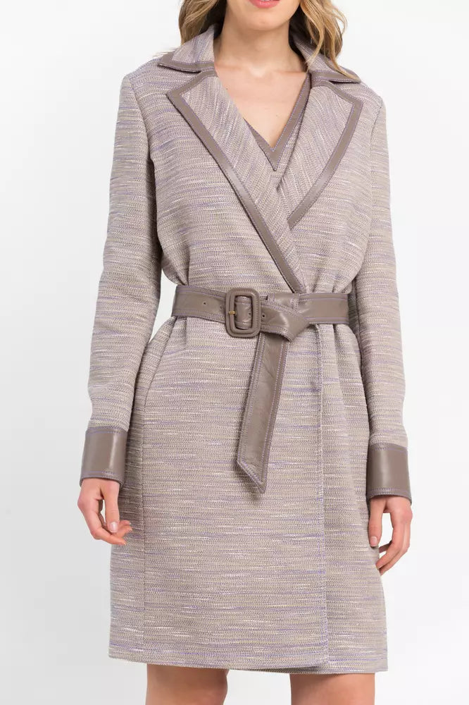 Trussardi Beige Cotton Women Coat $2877.00 Trussardi Luzworld