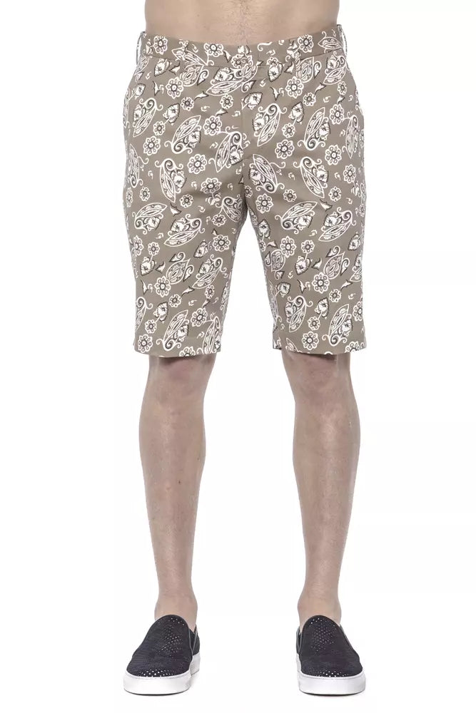 PT Torino Beige Cotton Men Bermuda Short $507.00 PT Torino Luzworld
