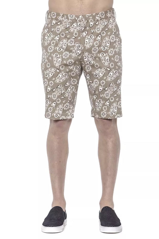 PT Torino Beige Cotton Men Bermuda Short $507.00 PT Torino Luzworld