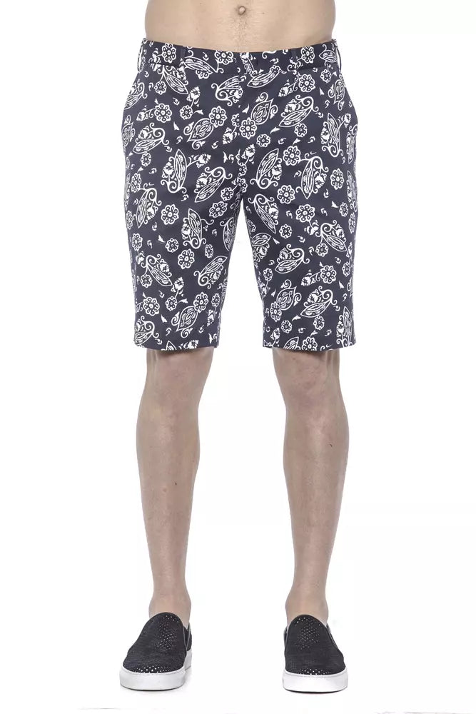 PT Torino Blue Cotton Men Bermuda Shorts $507.00 PT Torino Luzworld