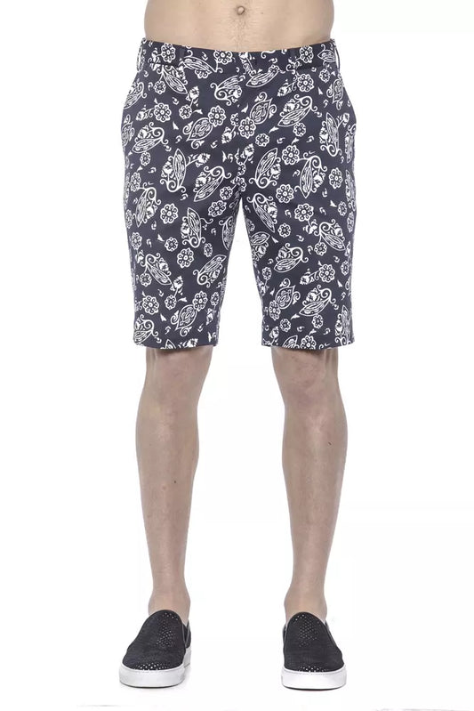 PT Torino Blue Cotton Men Bermuda Shorts $507.00 PT Torino Luzworld
