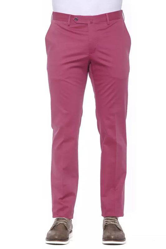 PT Torino Fuchsia Cotton Men Trouser $570.00 PT Torino Luzworld