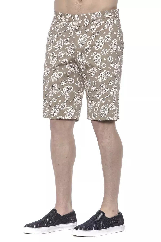 PT Torino Beige Cotton Men Bermuda Short $507.00 PT Torino Luzworld