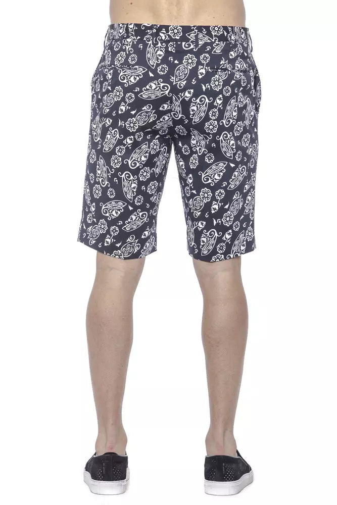 PT Torino Blue Cotton Men Bermuda Shorts $507.00 PT Torino Luzworld