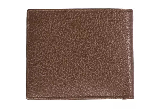 Trussardi Brown Leather Men Wallet $197.00 Trussardi Luzworld