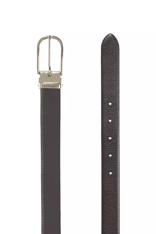 Trussardi Brown Leather Women Belt $197.00 Trussardi Luzworld