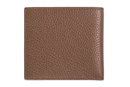 Trussardi Brown Leather Men Wallet $197.00 Trussardi Luzworld