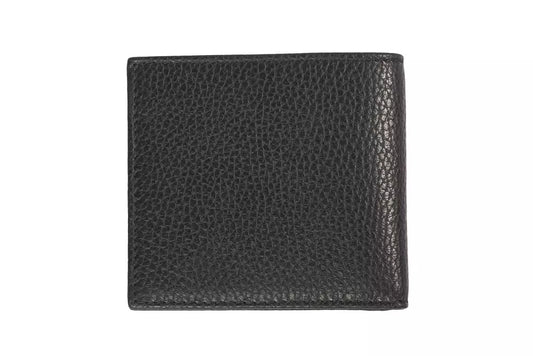 Trussardi Black Leather Men Wallet $197.00 Trussardi Luzworld