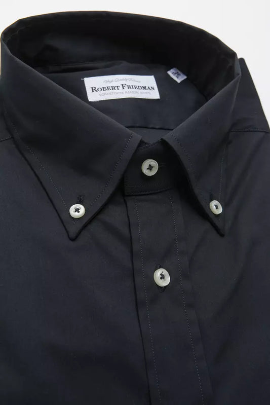 Robert Friedman Black Cotton Men's Shirt $211.00 Robert Friedman Luzworld