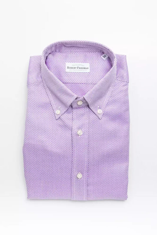 Robert Friedman Multicolor Cotton Men Shirt $211.00 Robert Friedman Luzworld